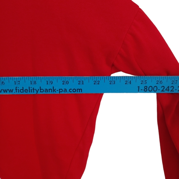 DISNEY Minnie Mouse Red Sweatshirt Women's Junior Cut Size Medium - Picture 8 of 9